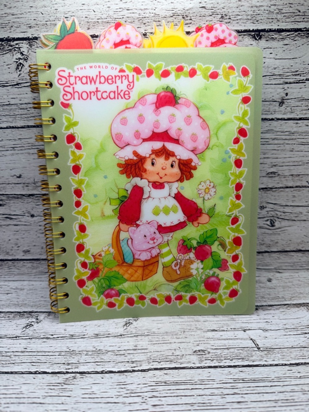 Strawberry Shortcake Spiral Notebook - Pink & Green